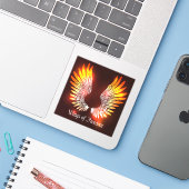 Freiheitsweine Aufkleber (Laptop mit iPhone)