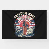 Freiheitswelle 4. Juli Banner (Horizontal)