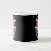Freiheitswelle 4. Juli Jumbo-Tasse (Vorderseite)