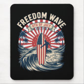 Freiheitswelle 4. Juli Mousepad (Vorne)