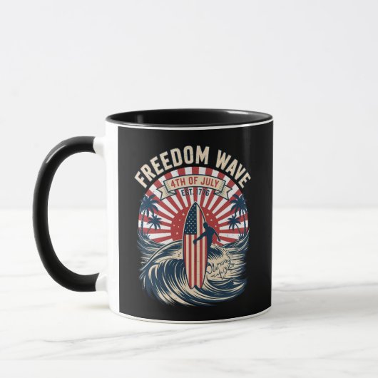Freiheitswelle 4. Juli Tasse (Links)