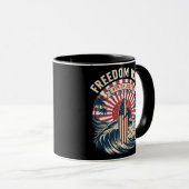 Freiheitswelle 4. Juli Tasse (VorderseiteRechts)