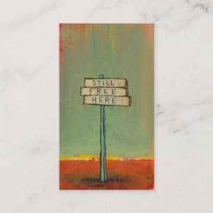 Freiheitszeichen funart freier visitenkarte