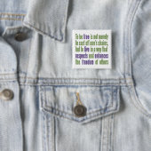 Freiheitszitat-Schaltfläche Button (Beispiel)