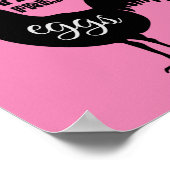 Freilandhaltung Frische Eier Poster (Ecke)