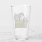 Freilandpferde Glas (Rückseite)