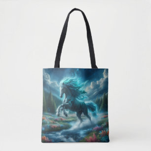 Freilaufendes Türkispferd Tasche