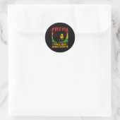 Freilich-Schwarze Geschichte Jungsteinzeit Freihei Runder Aufkleber (Tasche)