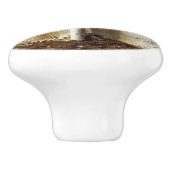 Freiliegende Wasserleitung Keramikknauf (Seitenansicht)