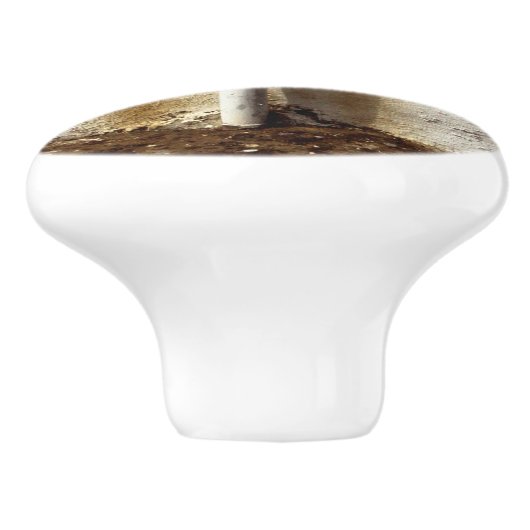 Freiliegende Wasserleitung Keramikknauf (Seitenansicht)