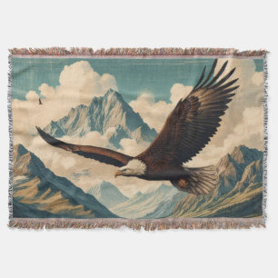 Freiluftler Weißkopfseeadler Gebirgszug Decke