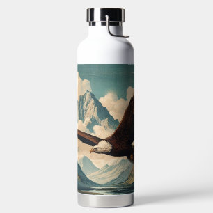 Freiluftmensch Weißkopfseeadler Gebirgszug Trinkflasche