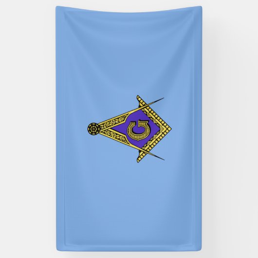 Freimaurer (blau) banner (Vertikal)