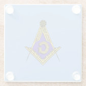 Freimaurer (blau) glasuntersetzer (Rückseite)