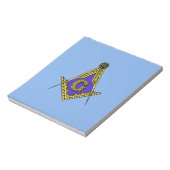 Freimaurer (blau) notizblock (Rotiert)