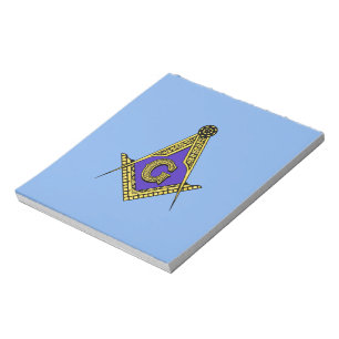 Freimaurer (blau) notizblock