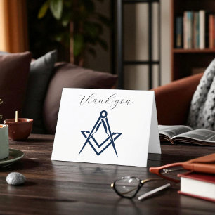 Freimaurer Danke Quadrat und Kompass 