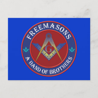 Freimaurer, Eine Gruppe von Brüdern Postkarte