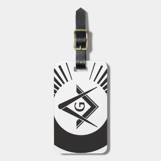 Freimaurer, Freimaurer, Maurer Gepäckanhänger (Vorderseite vertikal)