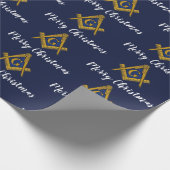 Freimaurer Freimaurerquadrat Freimaurerei Weihnach Geschenkpapier (Ecke)