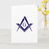 Freimaurer"G-" Produkte Karte (Gelbe Blume)