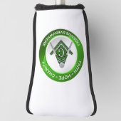 Freimaurer Golf Putter Cover Grün Headcover (Rotieren 90)
