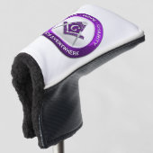 Freimaurer Golf Putter Cover Lila Headcover (3/4 Vorderseite)