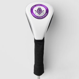Freimaurer-Golfkopfabdeckung Lila Golf Headcover