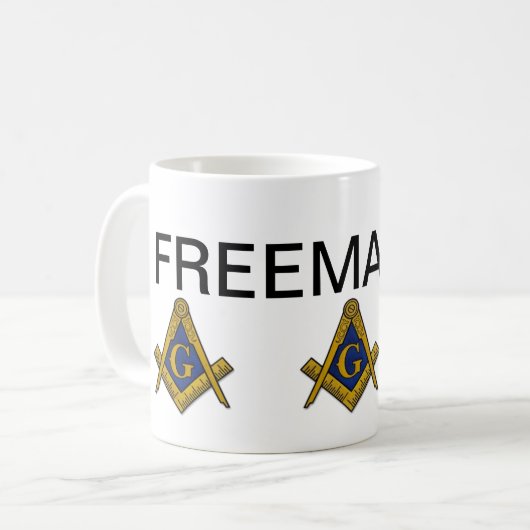 Freimaurer Kaffeetasse (Vorderseite Links)
