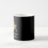 Freimaurer Kompass für Schwarz und Weiß Kaffeetasse (Mittel)