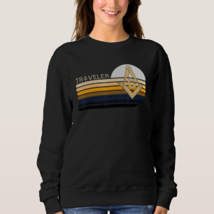 Freimaurer Kompass Reisen Sweatshirt