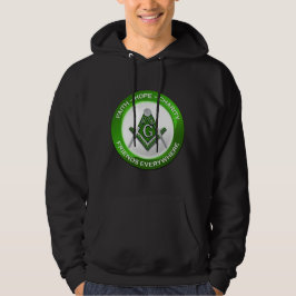Freimaurer-Männer-Hoodie Grün Hoodie