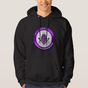 Freimaurer-Männer-Hoodie Lila Hoodie