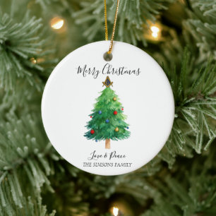Freimaurer Masonic Kiefer Frohe Weihnachten Baum  Keramik Ornament