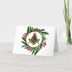 Freimaurer Maurer Freimaurer Weihnachten Dankeskarte