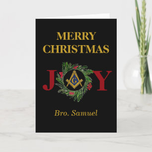 Freimaurer Maurer Freimaurer Weihnachten Dankeskarte