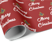 Freimaurer Maurerquadrat Freimaurerei Weihnachten Geschenkpapier (Rolleneckpunkt)