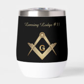 Freimaurer-Monogramm elegant (Vorderseite)