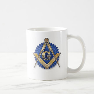 Freimaurer-Quadrat u. Kompass-Tasse Kaffeetasse