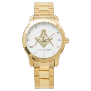 Freimaurer Quadrat- und Kompass-Wohltätigkeits-Mas Armbanduhr