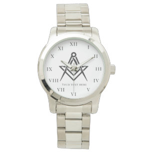 Freimaurer Quadrat und Zirkel Charity Masonic Armbanduhr