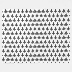 Freimaurer Quadrat und Zirkel Fleecedecke