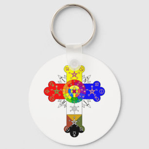 Freimaurer-Rosenkreuz Schlüsselanhänger