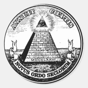 Freimaurer Runder Aufkleber