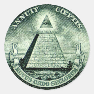 Freimaurer Runder Aufkleber