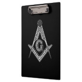 Freimaurer (Schwarzes) Klemmbrett (Links)