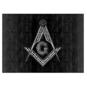 Freimaurer (Schwarzes) Schneidebrett (Vorderseite)