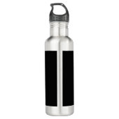 Freimaurer (Schwarzes u. Gold) Edelstahlflasche (Rückseite)