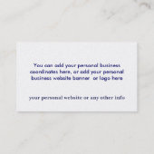 FREIMAURER-/SHRINERS EMBLEM VISITENKARTE (Rückseite)