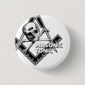 Freimaurer--Stärkungsmittel-mitschädel Knopf Button (Vorderseite)